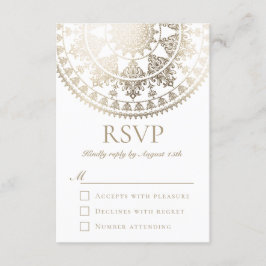 RSVP Cards Gold Foil