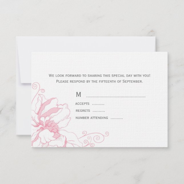 RSVP Cards Karte (Vorderseite)