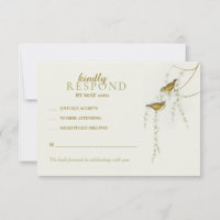 RSVP Cards Love Birds
