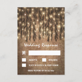 RSVP Cards Weeping Willow Tree Vintage Wedding Karte