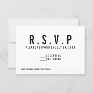 RSVP Cassette Chanson Demande d'Invitation
