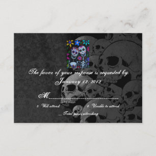 RSVP Day of Dead Wedding Cards