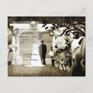 RSVP de mariage vintage