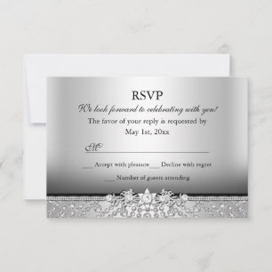 RSVP Diamant Argent & Noir