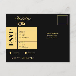 RSVP- EINLADUNGSPOSTKARTE