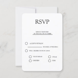 rsvp élégant mariage invitation bundle simple