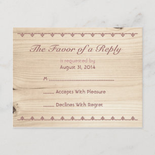 RSVP en bois