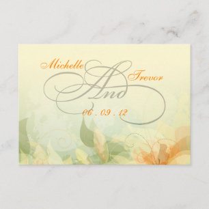 RSVP - Fancy Floral Mariage Response Cartes