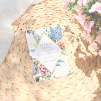 RSVP | Fleur de peinture à l'eau bleue et violette