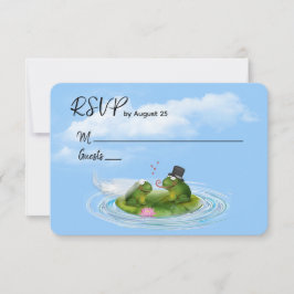 RSVP-Frösche auf Lily Pad hochfahren RSVP Karte