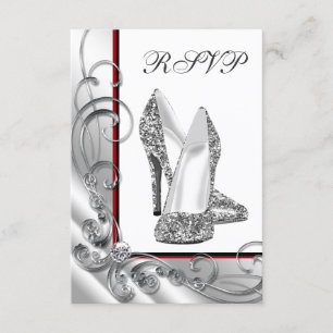RSVP für Damen-Hochzeitsschuhe-Birthday Party Karte