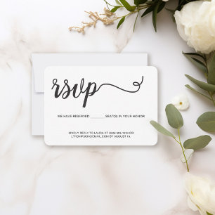 RSVP für Hochzeiten - minimalistisch reservierte S