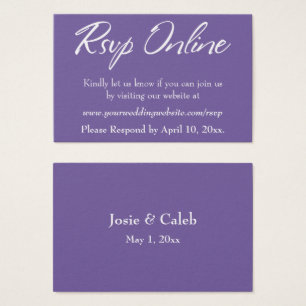 RSVP für Hochzeiten Online Beilegen von weißem Skr