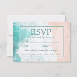 RSVP für Hochzeiten von aquamarinen Beach Ocean Sa