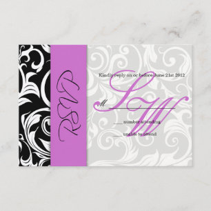 RSVP für Schwarz und Lila Swirt