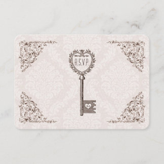 RSVP für Vintage Liebe Karte