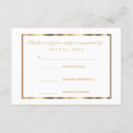 RSVP Gold et White