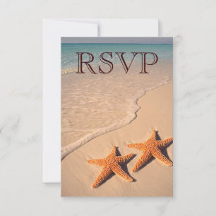 RSVP-Hochzeit im tropischen uAwg Beach Einladung