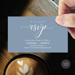 RSVP Hochzeiten per Telefon oder E-Mail Begleitkarte