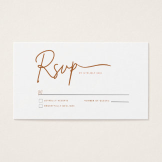 RSVP-Hochzeitkarte