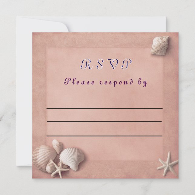 RSVP-Hochzeitkarte (Vorderseite)