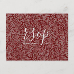 Rsvp-Hochzeitkarte   Autumn Vibes Script Einladungspostkarte