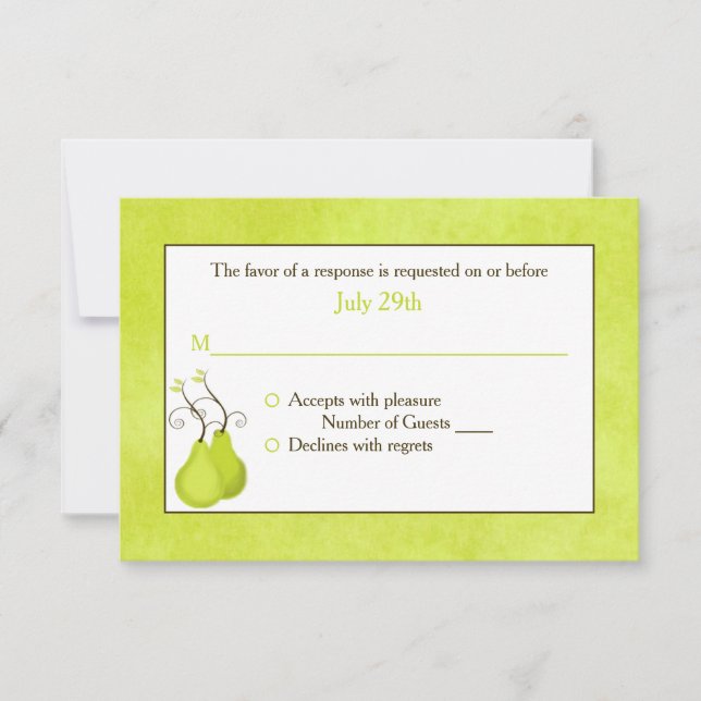 RSVP-Hochzeitkarte | Das perfekte Paar RSVP Karte (Vorderseite)