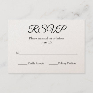 RSVP-Hochzeitkarte RSVP Karte