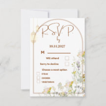 RSVP-Hochzeitkarte