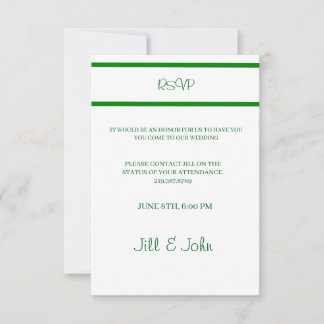 RSVP Hochzeitseinladung im Vintage-Zeitungsstil Karte