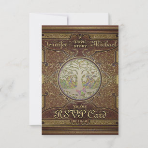 RSVP - Hochzeitsliebesgeschichte Romantisch Karte