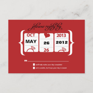 RSVP-Hochzeitsmaschine RSVP Karte