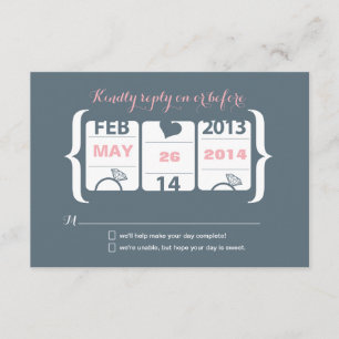 RSVP-Hochzeitsmaschine RSVP Karte