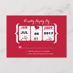 RSVP-Hochzeitsmaschine RSVP Karte