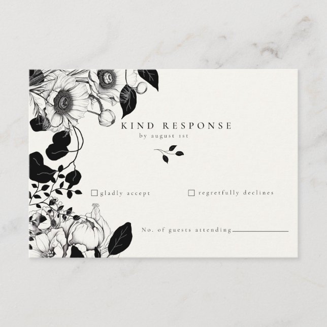 RSVP-Karte Begleitkarte (Vorderseite)