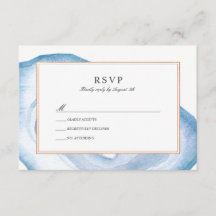 RSVP-Karte | Blau
