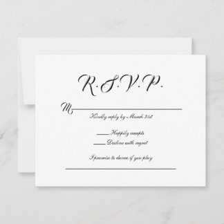 RSVP Karte | Blue Orchid