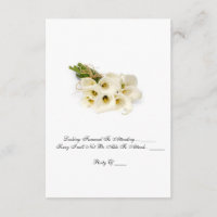 RSVP-Karte - Einladung zur Hochzeit "Calla Lilies"