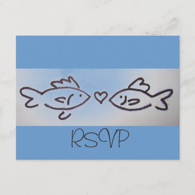 RSVP-Karte Einladungspostkarte (Vorderseite)