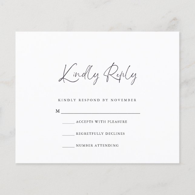 RSVP-Karte Flyer (Vorne)