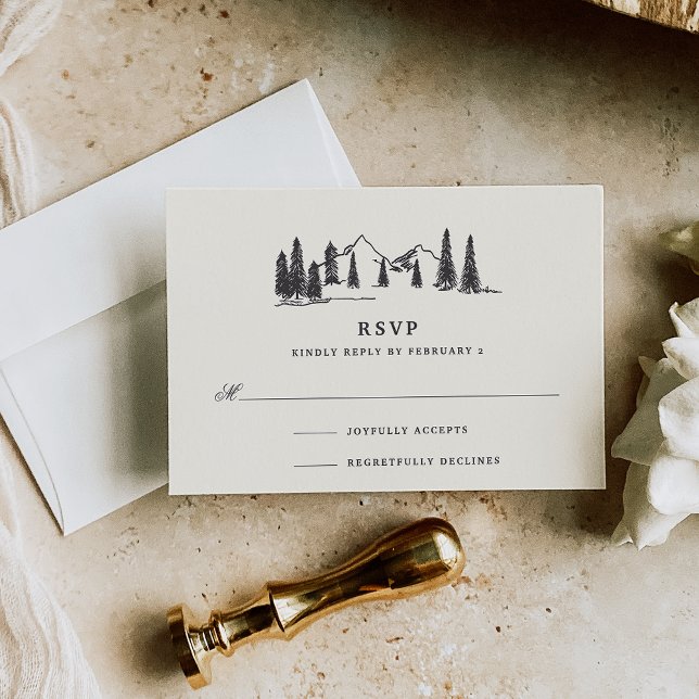 RSVP-Karte für Bergketten RSVP Karte (Von Creator hochgeladen)