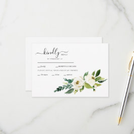RSVP-Karte für Blume Swash RSVP Karte