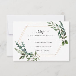 RSVP-Karte für Blumengold RSVP Karte