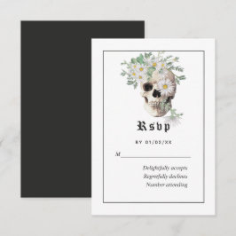 RSVP-Karte für Blumengotik RSVP Karte