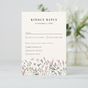 RSVP-Karte für Blumenkost RSVP Karte