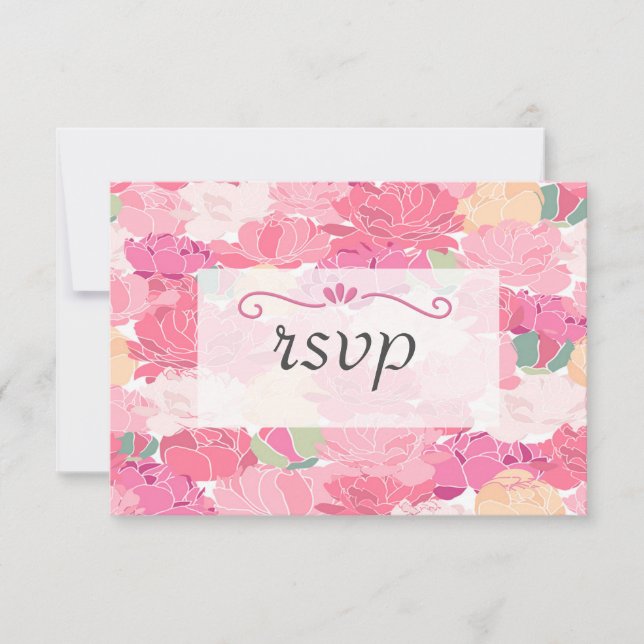 RSVP-Karte für Blumenladen RSVP Karte (Vorderseite)