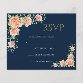 RSVP-Karte für Blumenzehen Flyer