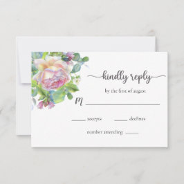 RSVP-Karte für Blumenzehen RSVP Karte