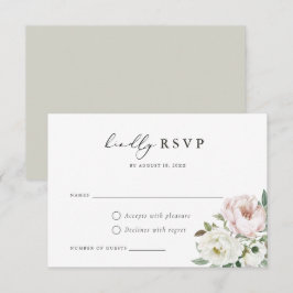 RSVP-Karte für Blütenweißpfirsiche Einladung
