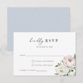RSVP-Karte für Blütenweißpfirsiche Einladung